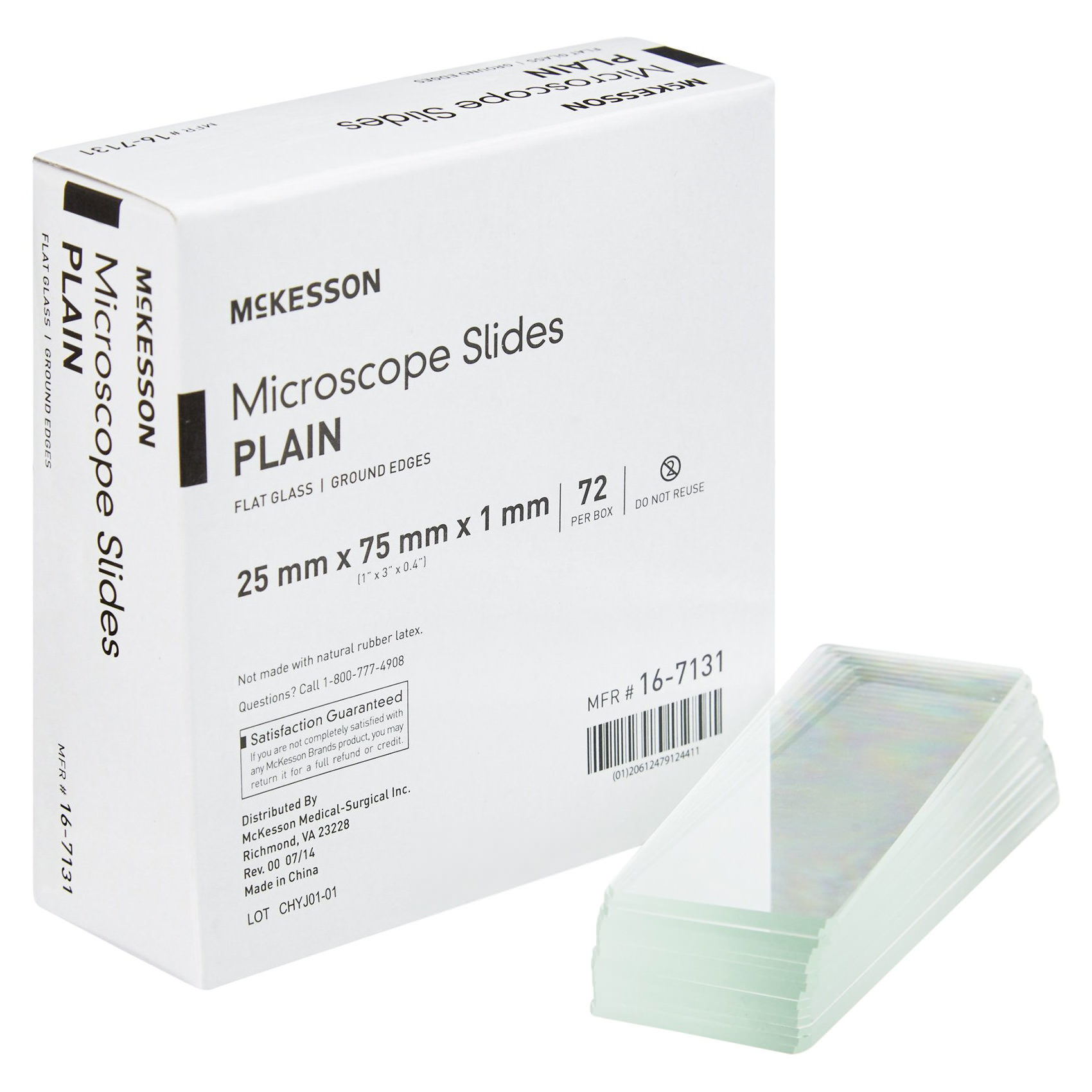【美品】H&O×NW Slide-SideShelf 25サイズ McKesson Microscope Slide 25 x 75 x 1 mm Extra-Frosted, Box of 72